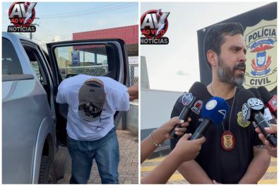 Homem monitorado por tornozeleira é preso por cobrar comerciantes em Juína