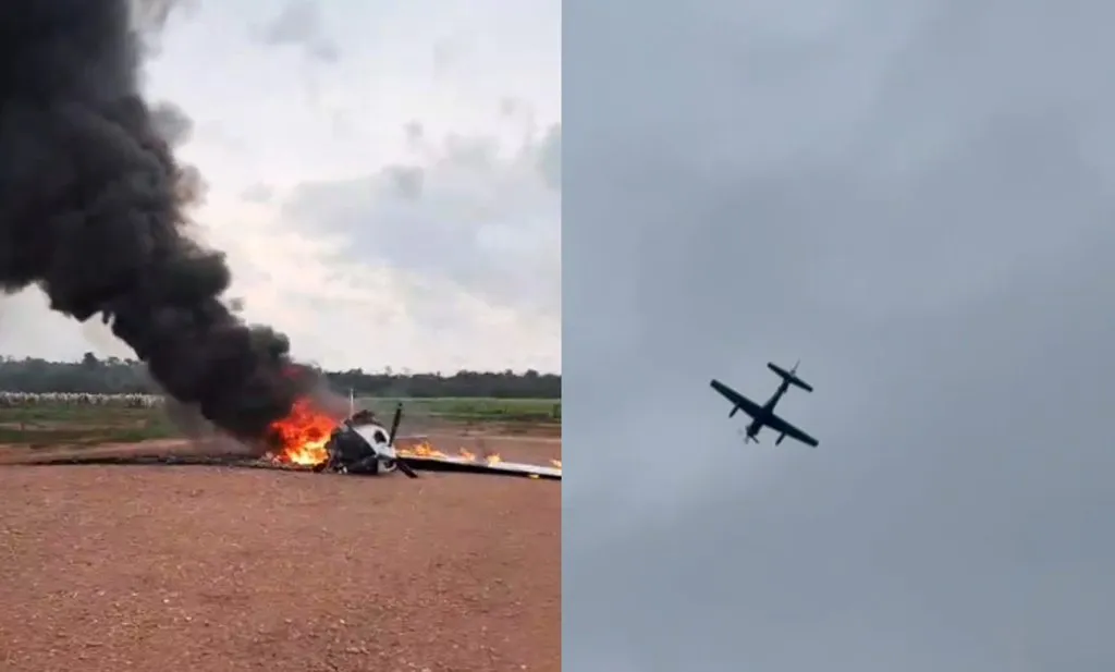 Queda de avião em fazenda de Juara levanta hipótese ainda não confirmada sobre FAB
