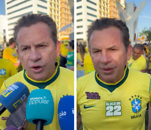 Mauro Mendes questiona uso de verde e amarelo por apoiadores de Lula